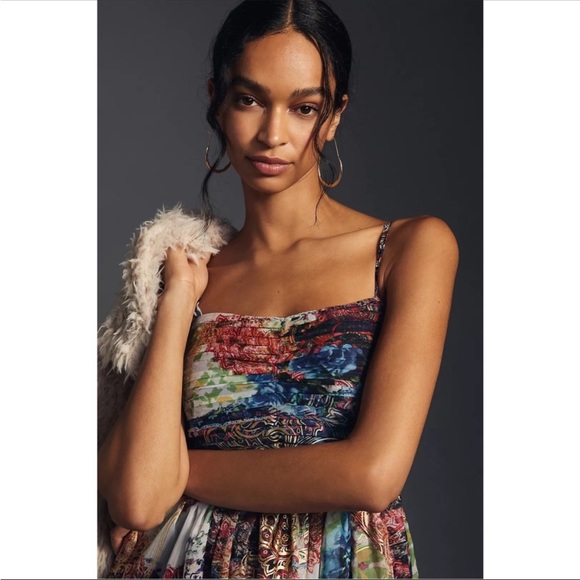 Anthropologie Payal Jain Ruched Maxi Dress - Picture 6 of 6